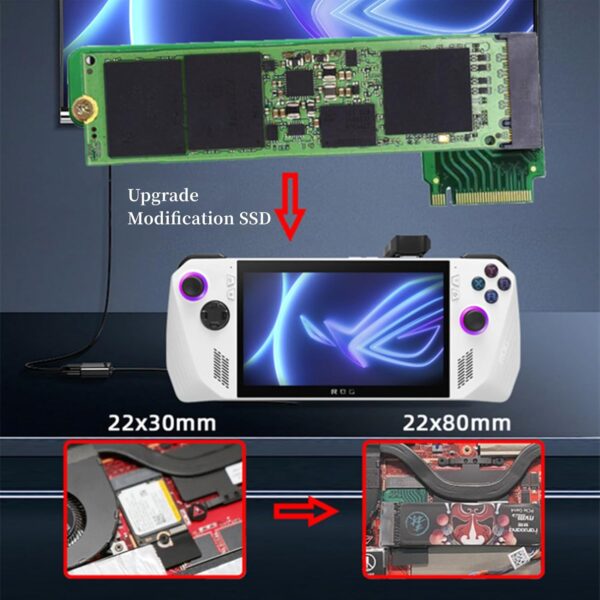 ROG Ally Handheld Memory Card Adapter Transfer Card