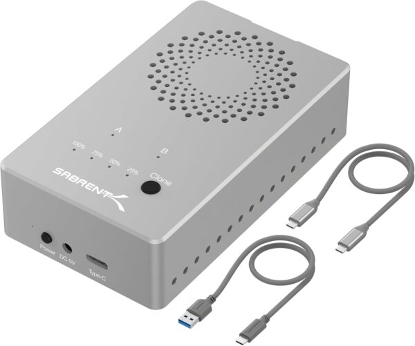 Product title: SABRENT Tool-free USB Type-C dual docking station for PCIe NVMe M.2 SSDs with offline clone function (EC-SSD2)